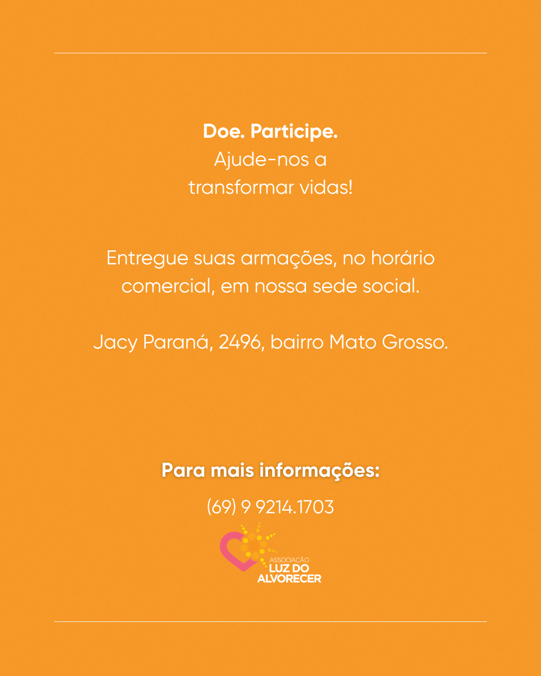 CAMPANHA DOAÇÃO DE ÓCULOS
